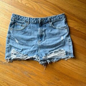 Topshop Moto Mom Jean shorts
